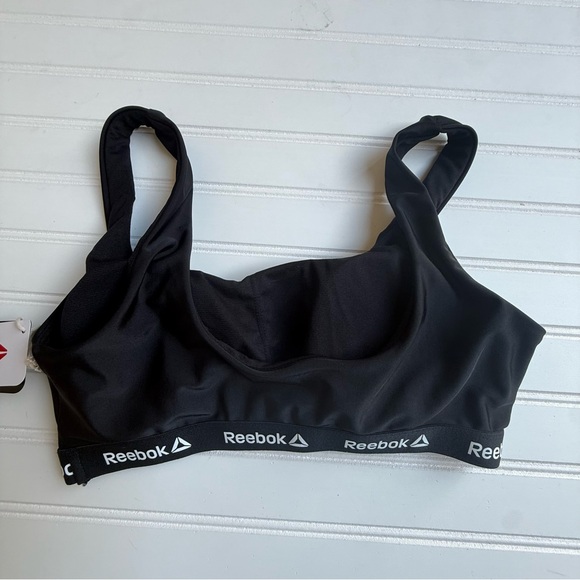 Reebok Women's Logo Bralette Swim Top - Picture 3 of 4